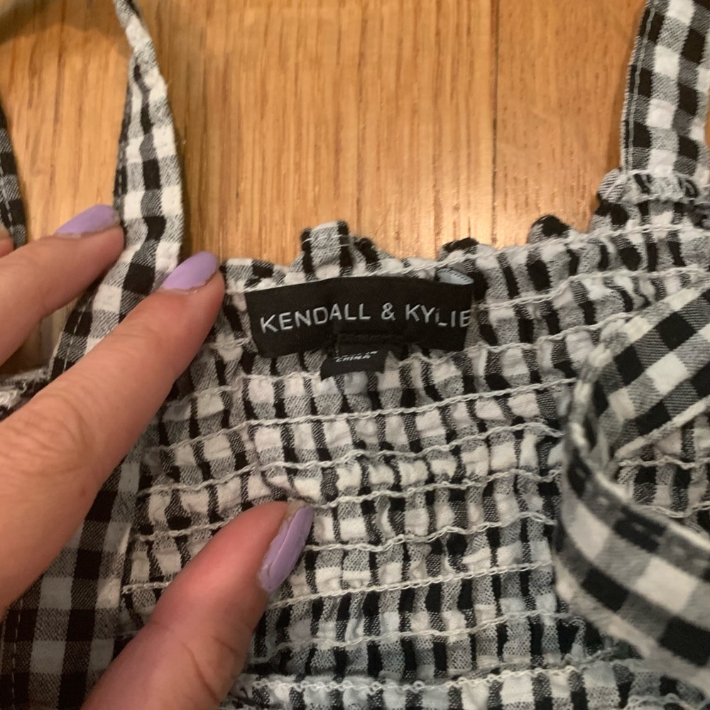 Gingham crop tank top Kendall and Kylie - Picture 2 of 2